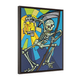 Skeleton Lantern - Ankor - Framed Canvas Print