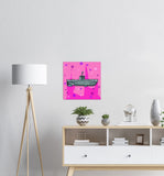 Sub Pink - Metal Print